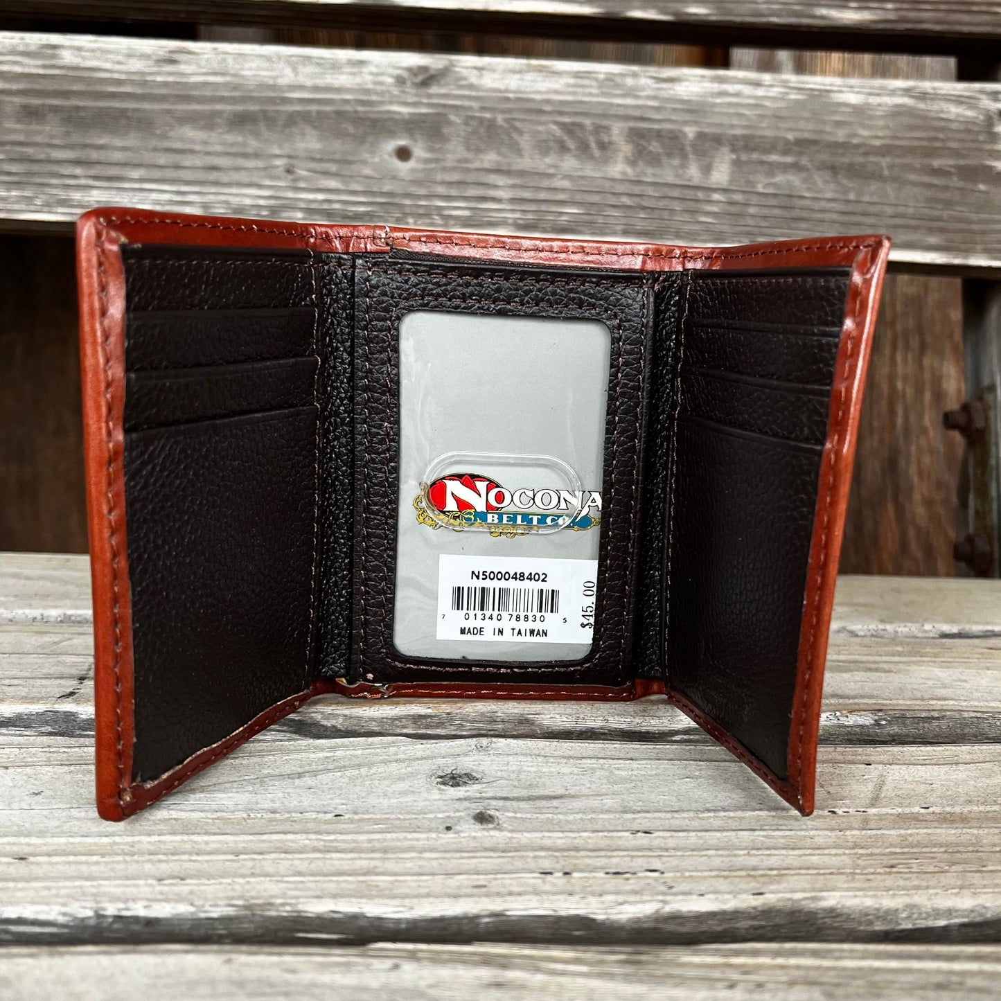 Nocona Longhorn Leather Trifold Wallet - Korvel