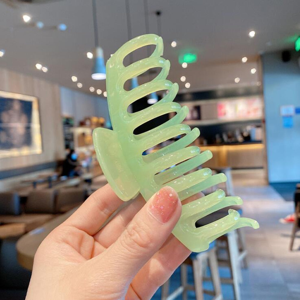 Elegant Korean Large Acrylic Hair Claw for Women