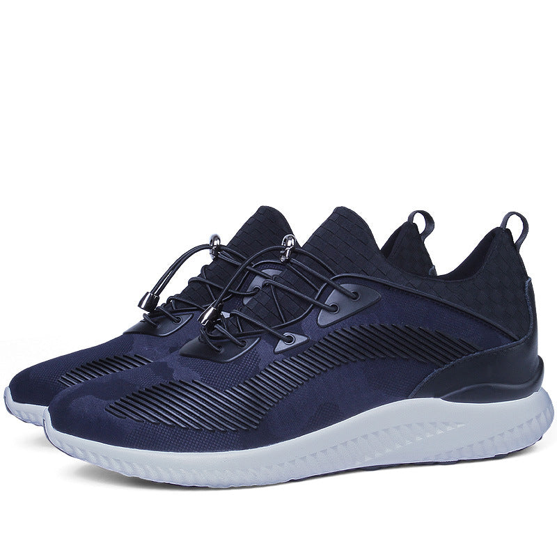 Chaussures de sport pour hommes avec semelle épaisse augmentant la taille