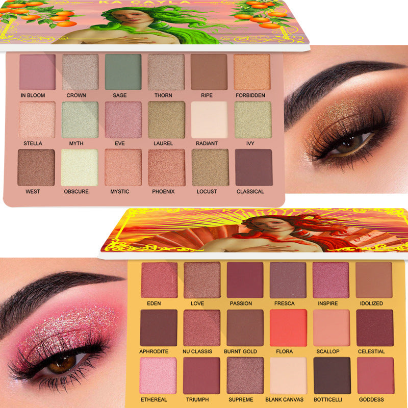Palette de fards à paupières EVA KA CAYLA 18 teintes