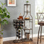 Elegant Grey 11-Bottle Wine Rack with Glass Holder