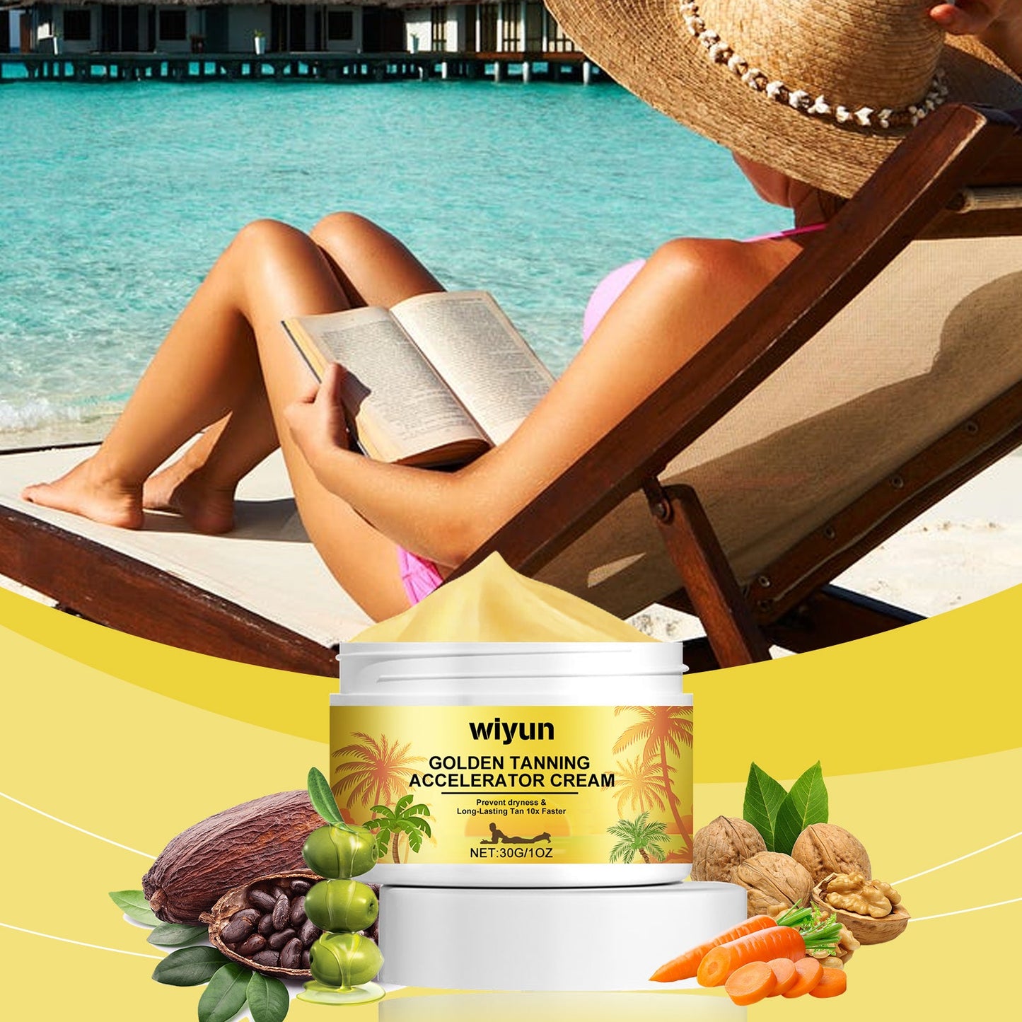 Crème anti-bronzage premium pour un teint uniforme