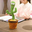 Juguete de Peluche Cactus Bailarín - Muñeco Interactivo que Canta y Baila
