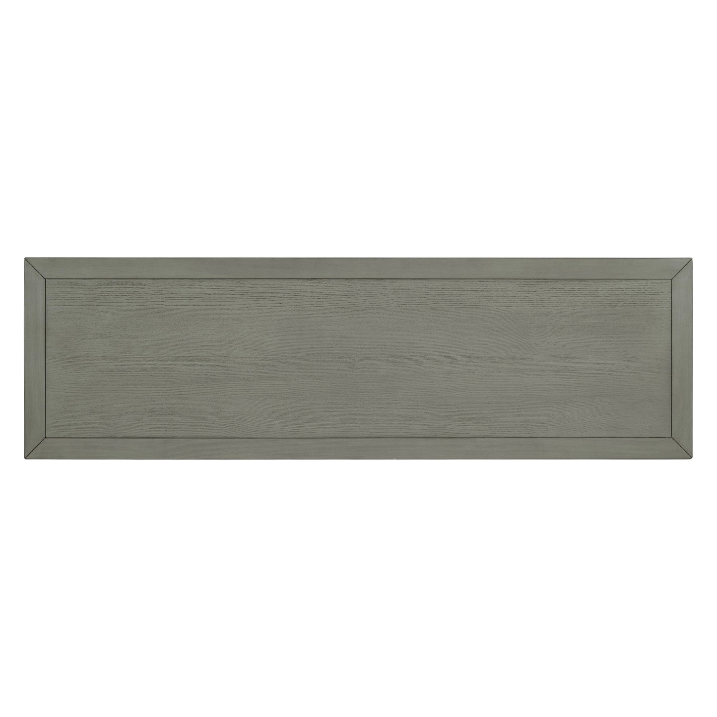 Buffet de rangement TREXM gris antique à 4 portes avec étagères réglables