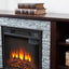 Cherry Colored 18" Fireplace Entertainment Console