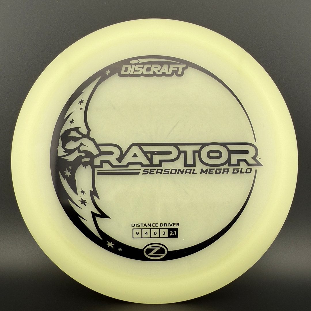 Mega Glo Raptor - Premium Glow Disc Golf Driver