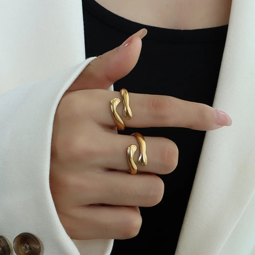 Titanium Steel Hug Bypass Ring - Korvel