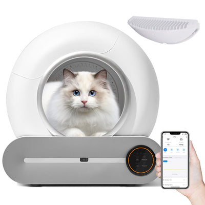 Smart Automatic Cat Litter Box with WiFi Control