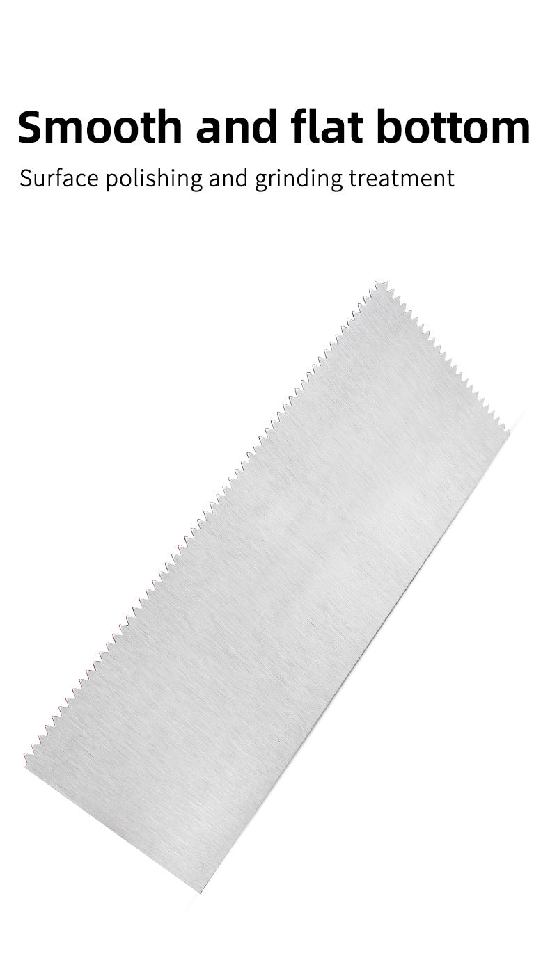 High quality stainless steel V-groove shovel, 28Cm x 11.5 Cm, perfect for buckets, slate, plaster, concrete, curved handles, hig - Korvel