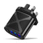 New 3USB+PD fast charging head, US standard, European standard, British standard, PD+3USB multi port charger charging head - Korvel