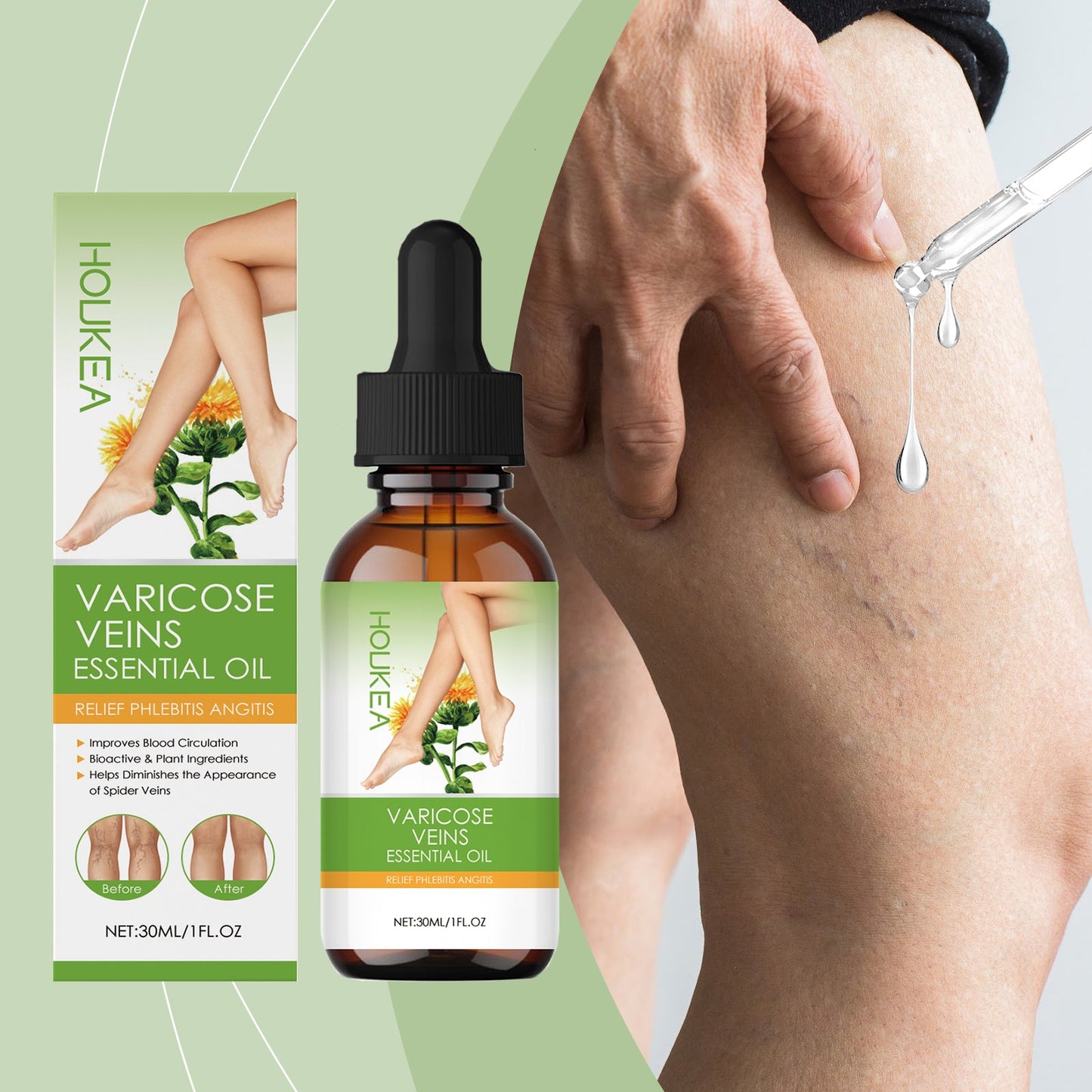 Leg Massage Oil Leg Essential Oil Helps Relieve Leg Tightness And Body Treatment Oil Gently - Korvel