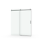 68 to 72 inches wide x 76 inches high frameless soft closing shower door 3/8 inches (10mm) thick brushed nickel solid glass 22D0 - Korvel