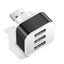 Luminous 3 USB mobile phone charging head with 1/3 expansion port, multi port USB mobile phone charger - Korvel