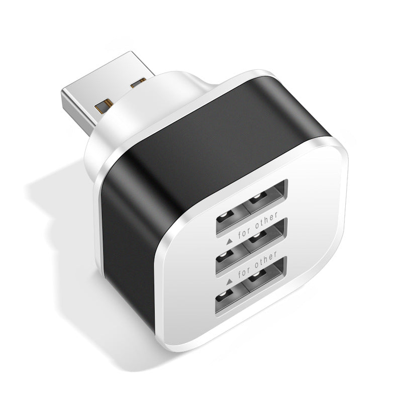 Luminous 3 USB mobile phone charging head with 1/3 expansion port, multi port USB mobile phone charger - Korvel