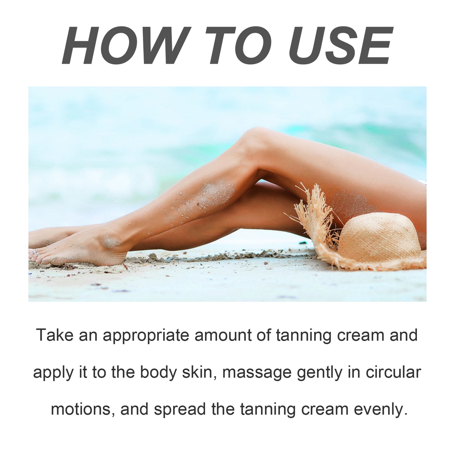 Leg Black Cream - Outdoor Tanning Moisturizing Cream