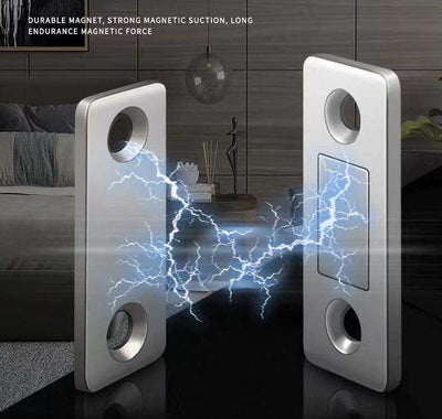 Punch-Free Ultra-Thin Magnetic Door Closer for Cabinets