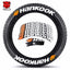 [One-piece set] Tire letter sticker one-piece set One-piece set Suitable for 4 tires No accessories included - Korvel