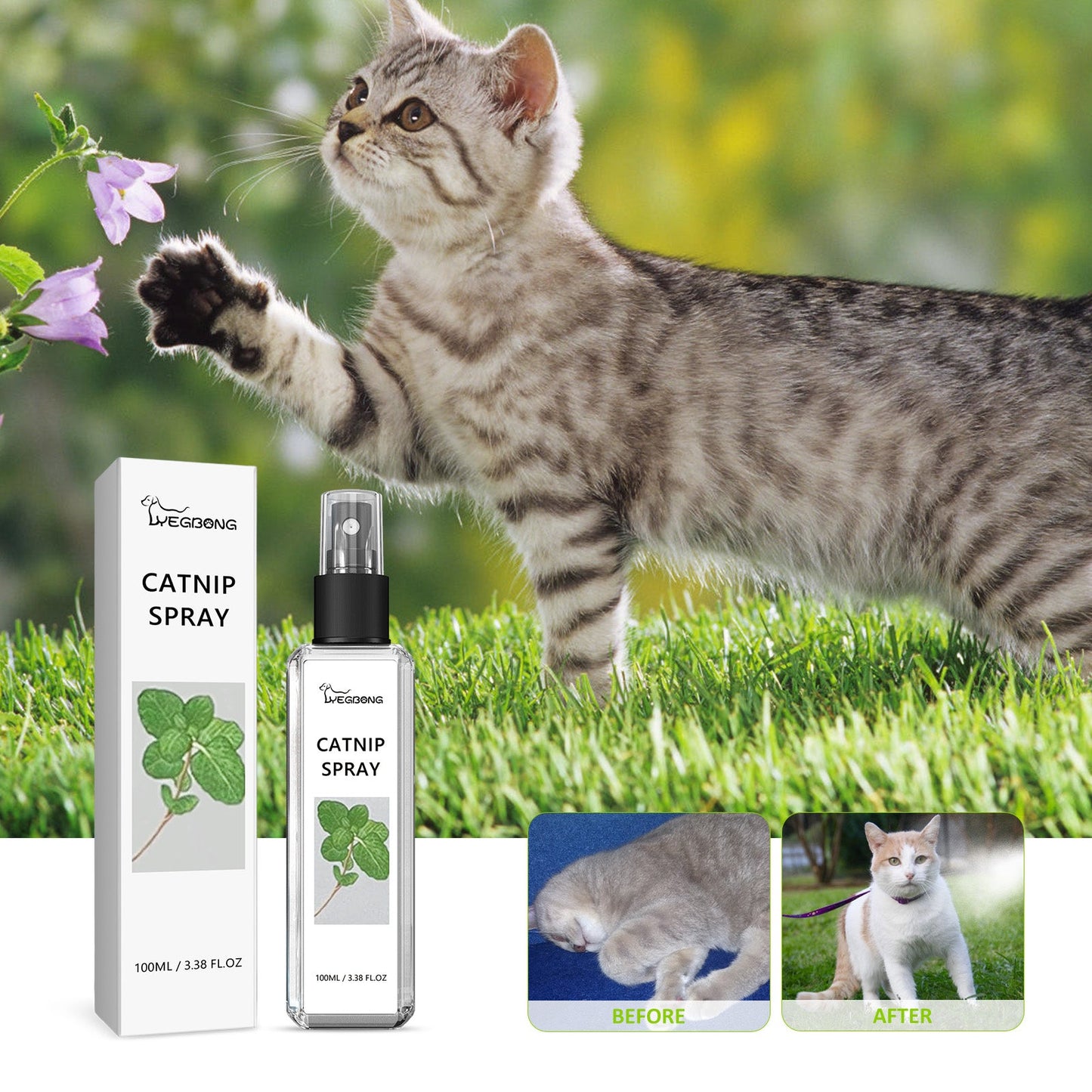 Catnip Spray, Relieve Cat Anxiety And Enhance Pet Vitality Health Care Spray - Korvel