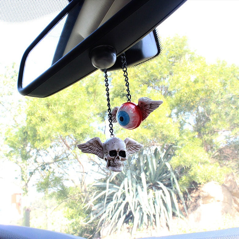 Creative resin for hanging accessories on the eye skeleton car - Korvel