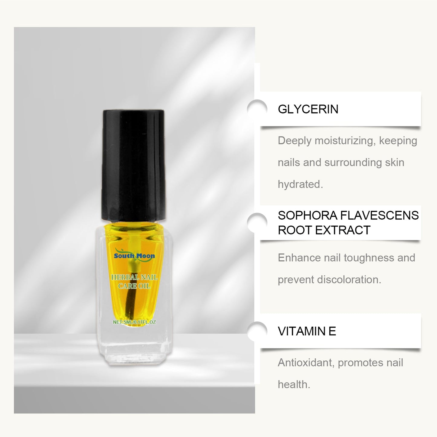 Herbal Nail Care Oil for Nourishing Cuticles and Nails