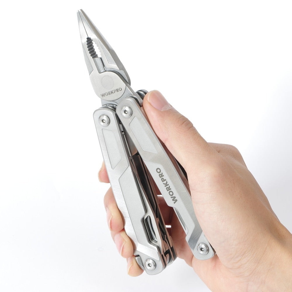 WORKPRO 16 in1 Multifunctional Plier Multi Tools Stainless Steel Plier Outdoor Camping Tool - Korvel