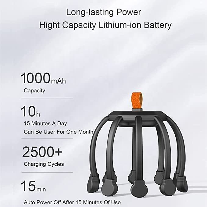 New arrival vibrating head massage 360 degree head massager 10-Motor electric scalp massager - Korvel