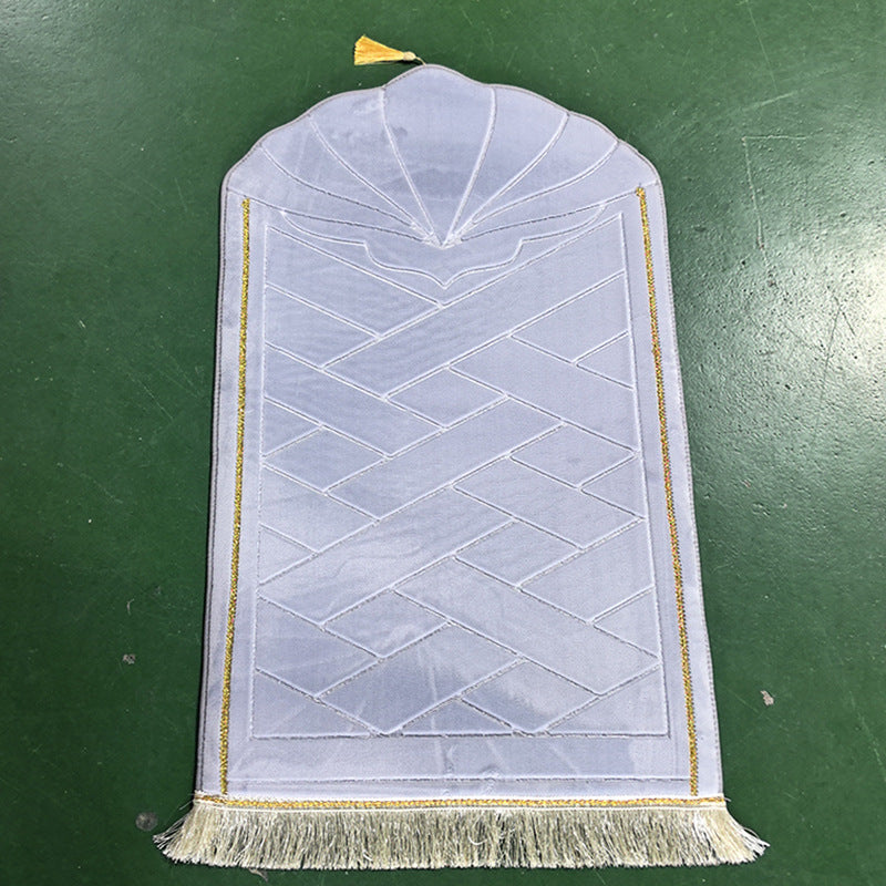 Shell shaped solid color carpet irregular flannel sponge thickened short flannel embossed portable floor mat - Korvel