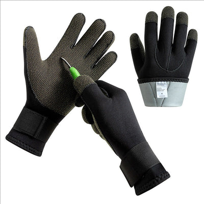 3/5mm Thick Kevlar Diving Gloves. Scratch-proof, for fish hunting, deep dive, spearfishing & skiing. - Korvel
