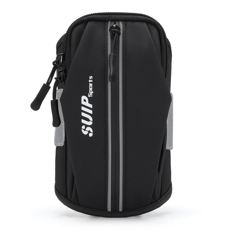 Outdoor fitness arm bag elastic men's and women's universal arm cover wrist bag fashionable waterproof running phone arm bag - Korvel