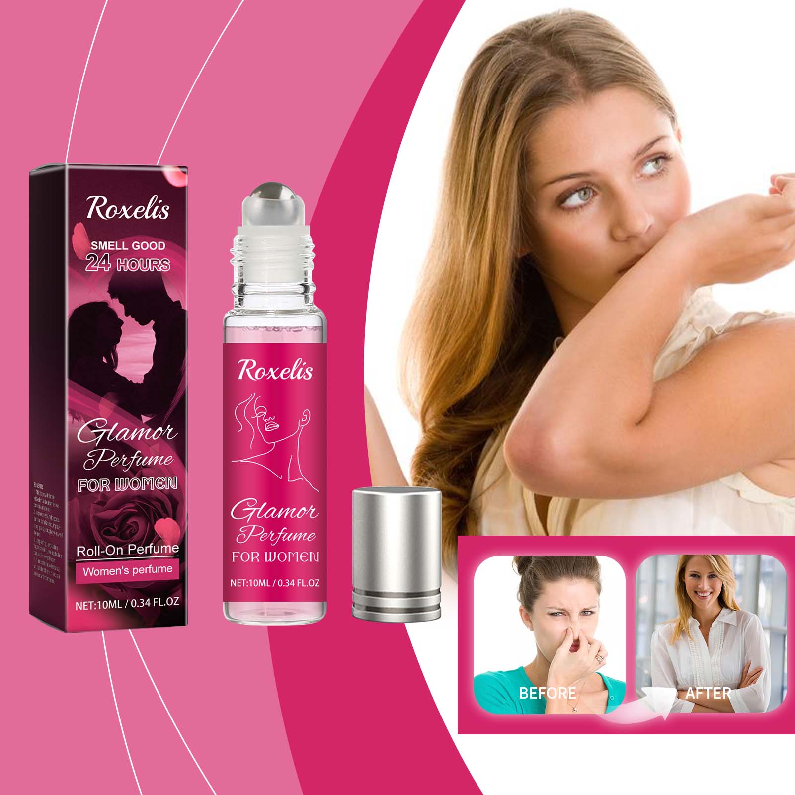 Glamor Perfume For Women, Fragrance Lasting Fragrance Portable Women Adult Elegant Fresh Exudes Natural Niche Flirtatious Attractive Perfume - Korvel