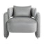 Modern design velvet lounge chair,single sofa with pillows for living room,bedroom(GREY) - Korvel