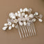 Elegant Handmade Crystal Pearl Hair Comb