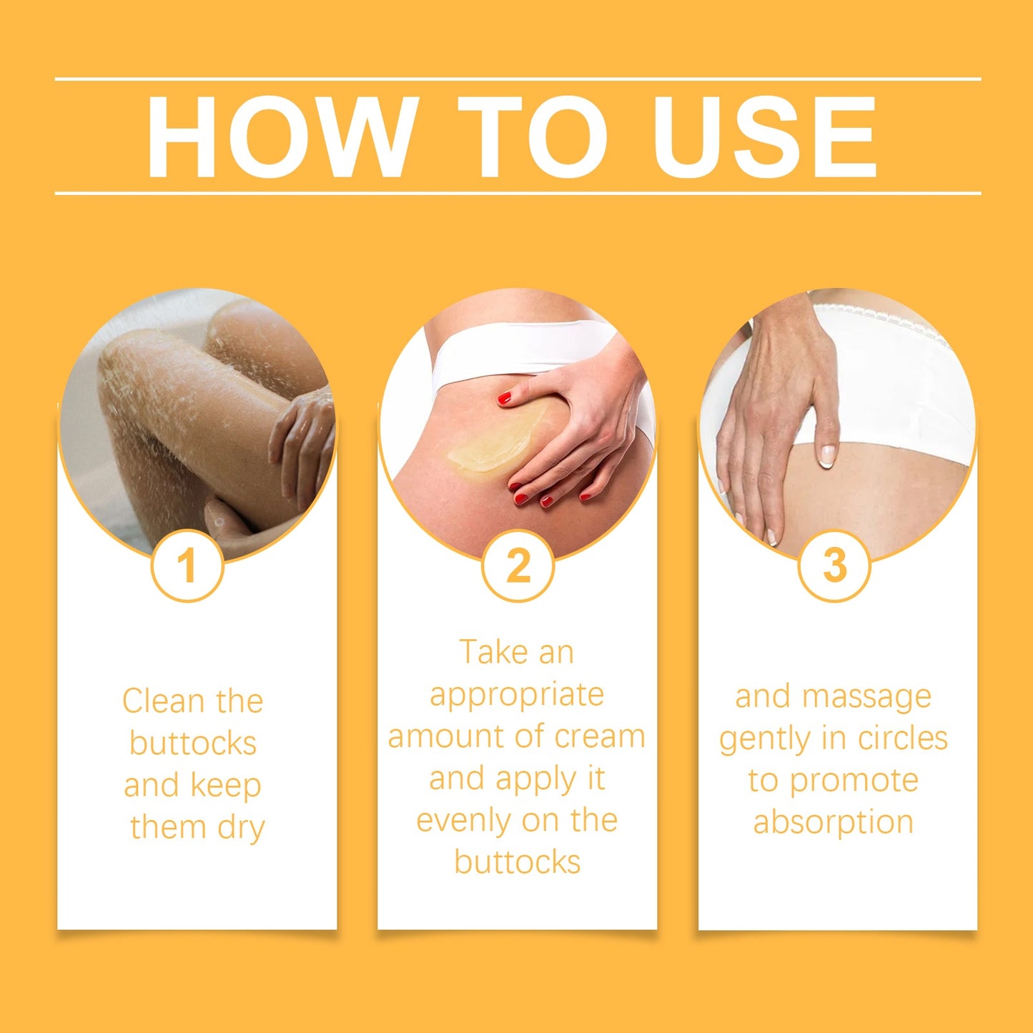 Premium Buttock Care Cream for Enhanced Elasticity