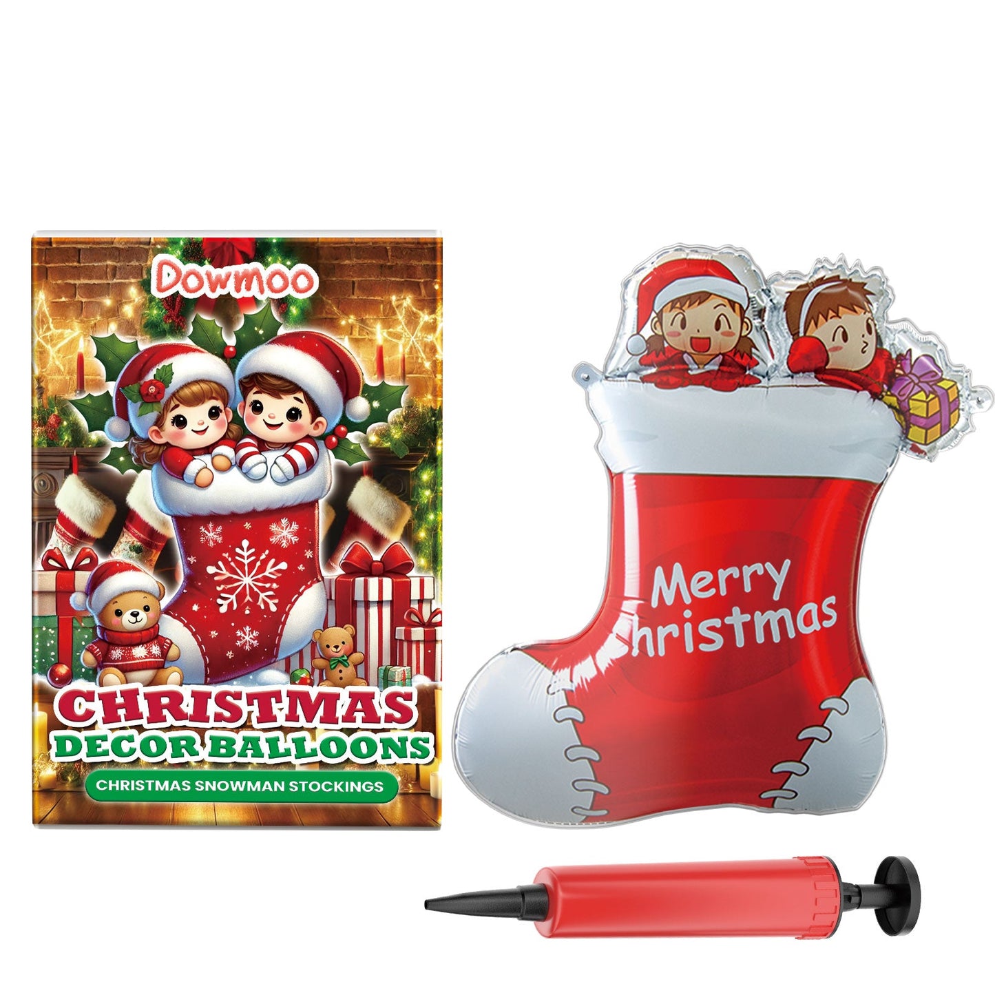 Christmas Balloons Balloon Standing Santa Claus Reindeer Christmas Tree Event Atmosphere Arrangement - Korvel