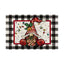 Christmas Snowman Linen Meal Mat Snowflake Grid Printed Table Mat Christmas Party Decoration Insulation Mat Holiday Decoration - Korvel