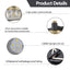 LED 3-Light Modern Crystal Bathroom Vanity Light Over Mirror Bath Wall Lighting Fixtures - Korvel