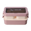 Stylish and simple microwaveable double-layered lunch box for storing lunch boxes - Korvel