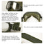 The 6B50 tactical goggles of the Russian military, special forces style, for windproof in outdoor activities. - Korvel