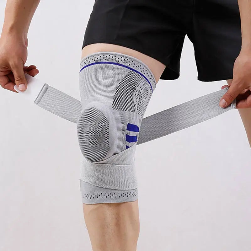 Faja de Rodilla Elástica Desmontable Premium con Soporte de Silicona