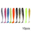 QXO 10pcs/Lot Soft Lures Silicone Bait 7cm 2g Goods For Fishing Sea Fishing Pva Swimbait Wobblers Artificial Tackle - Korvel