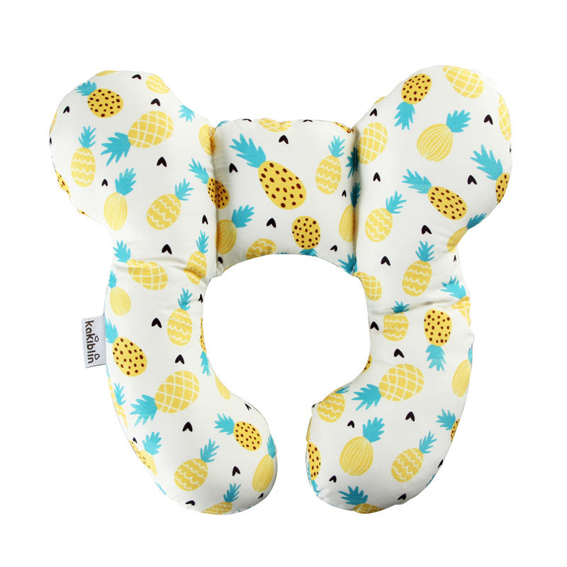 Baby head protection U-shaped pillow stroller fixed head pillow car seat sleeping protection head and neck pillow - Korvel