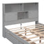 Full Size Platform Bed with Storage Headboard and Charging Station