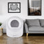 Intelligent cat litter box, automatically eliminates odors, application control, supports multiple cats with 5G and 2.4G WiFi - Korvel