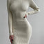 Maxi Cuello Alto: Vestido de Suéter Elegante