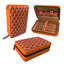 Carved version cigar box portable cedar wood cigar moisturizing box cowhide cigar box storage box Gaoxiba - Korvel
