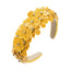 Small Fresh Colorful Flowers Headdress Glass Diamond Retro Headband Female Trendy Hair Band Hair Accessories - Korvel