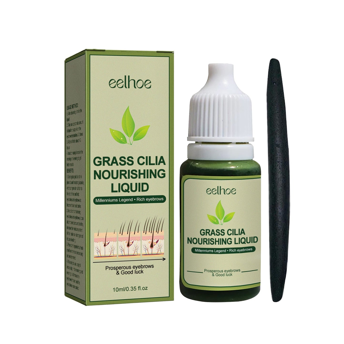 Solución para el Cuidado del Cabello con Pulpa de Paja para un Cabello Hermoso y Grueso