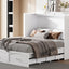 Cama Murphy Grande Blanca con Cajones y Armarios de Almacenamiento