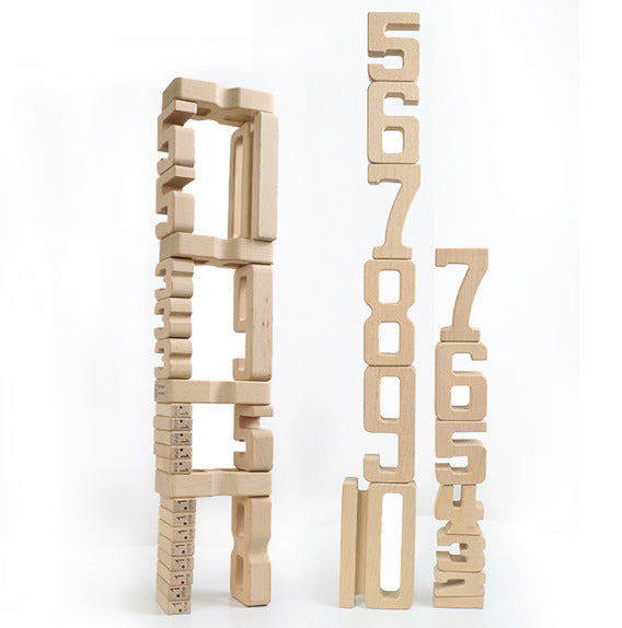 Montessori Early Education Digital Building Blocks Children's Cognitive Digital Building Educational Kindergarten Toys - Korvel