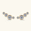 Pendientes de Stud de Plata Esterlina 925 con Moissanita Elegante